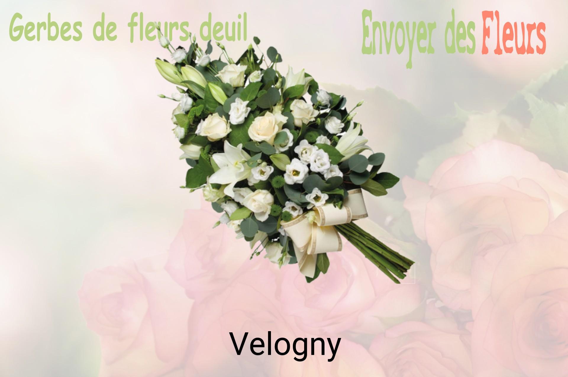 Gerbe de fleurs de deuil livrée à Velogny
